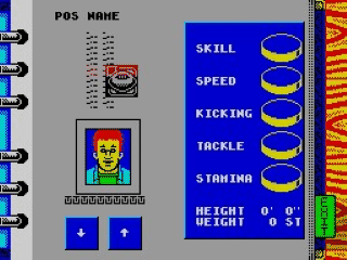 World Rugby screenshot 2 for ZX Spectrum